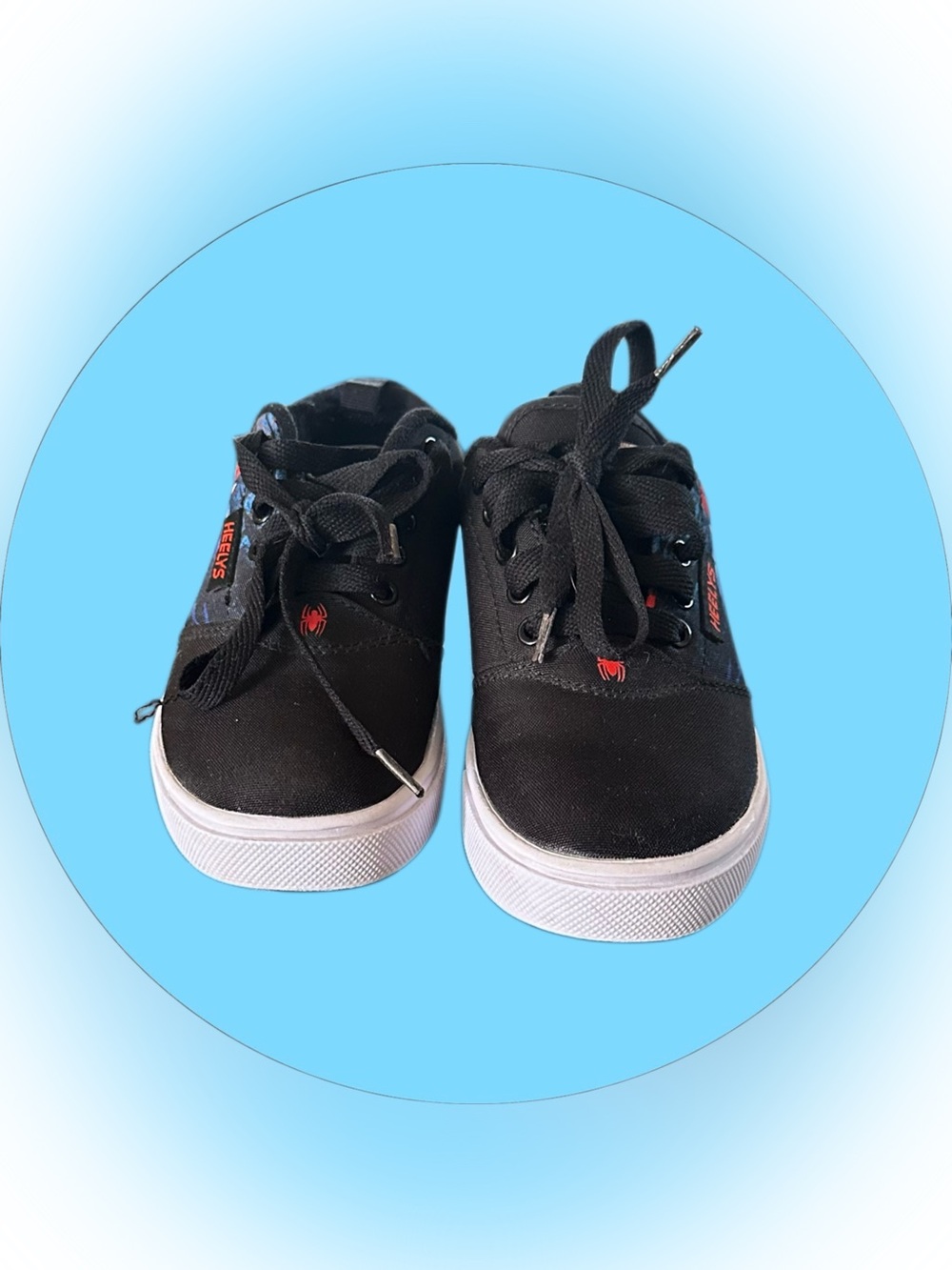 BOYS' HEELYS - YOUTH SIZE 1 - PRO 20 SPIDERMAN MID-TOP SKATE SNEAKERS - Picture 2 of 8